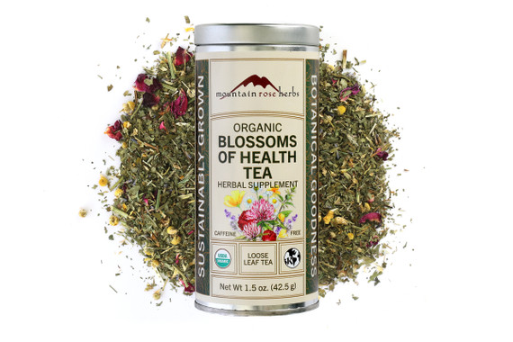 Organic Blossoms of Health Tea Tin